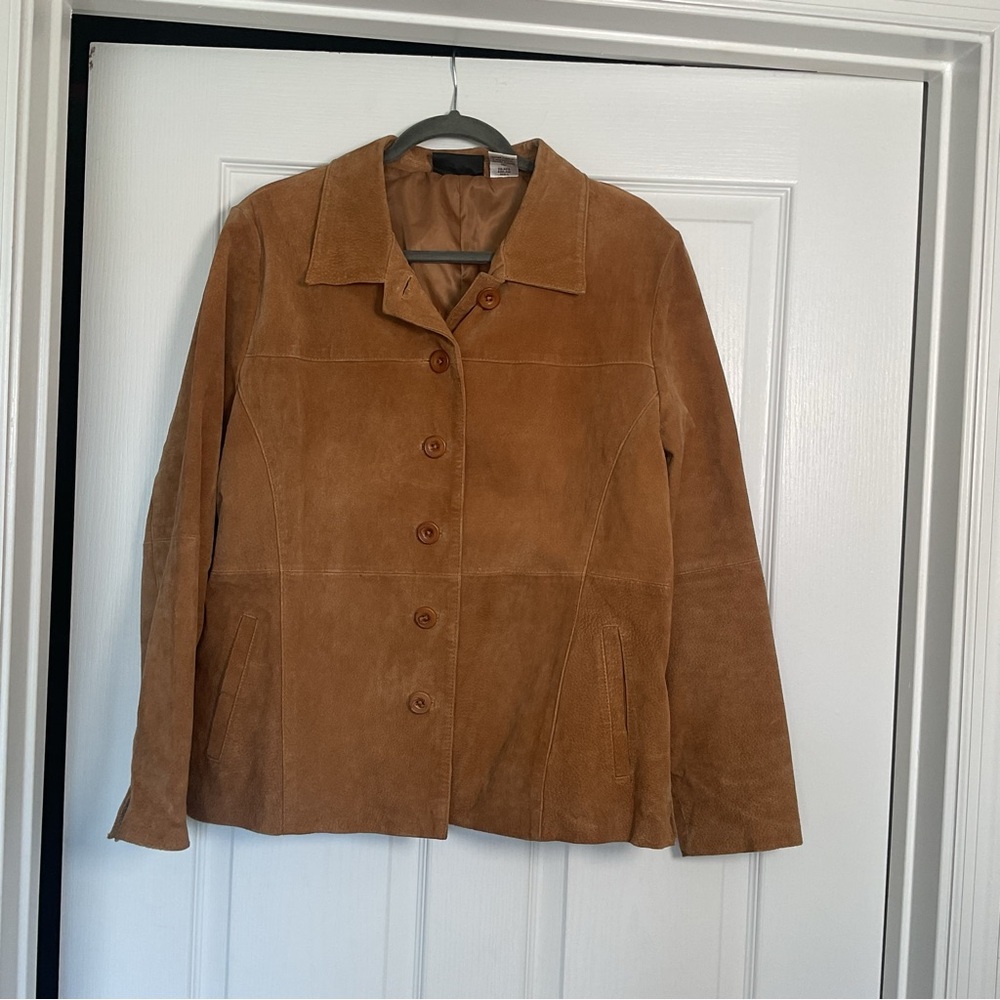 Spiegel Women's Suede Button Jacket - Brown